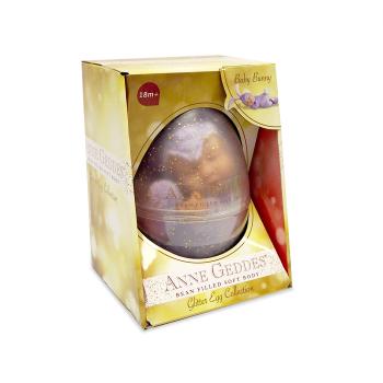 ANNE GEDDES Baby Puppe Häschen lila im Glitzerei -23cm-